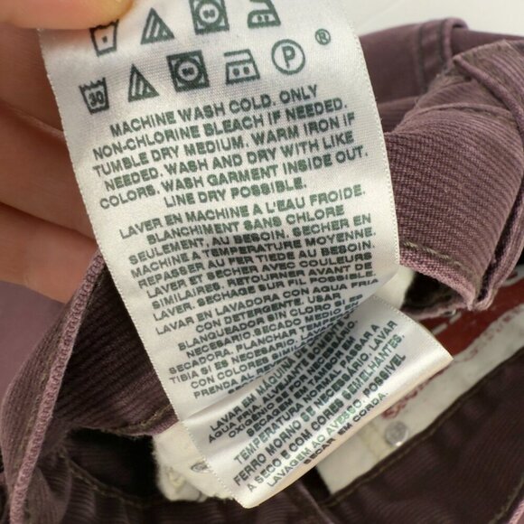 LEVI’S 514 sz 30 X 32 Straight Burgundy Corduroy Pants - Picture 4 of 7